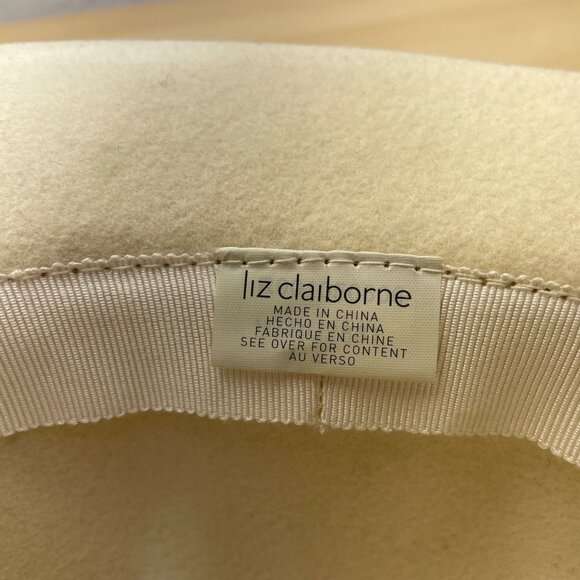 Liz Claiborne Womens Camel Wool Bucket Hat Ribbon Bow Detail One Size - Picture 5 of 11